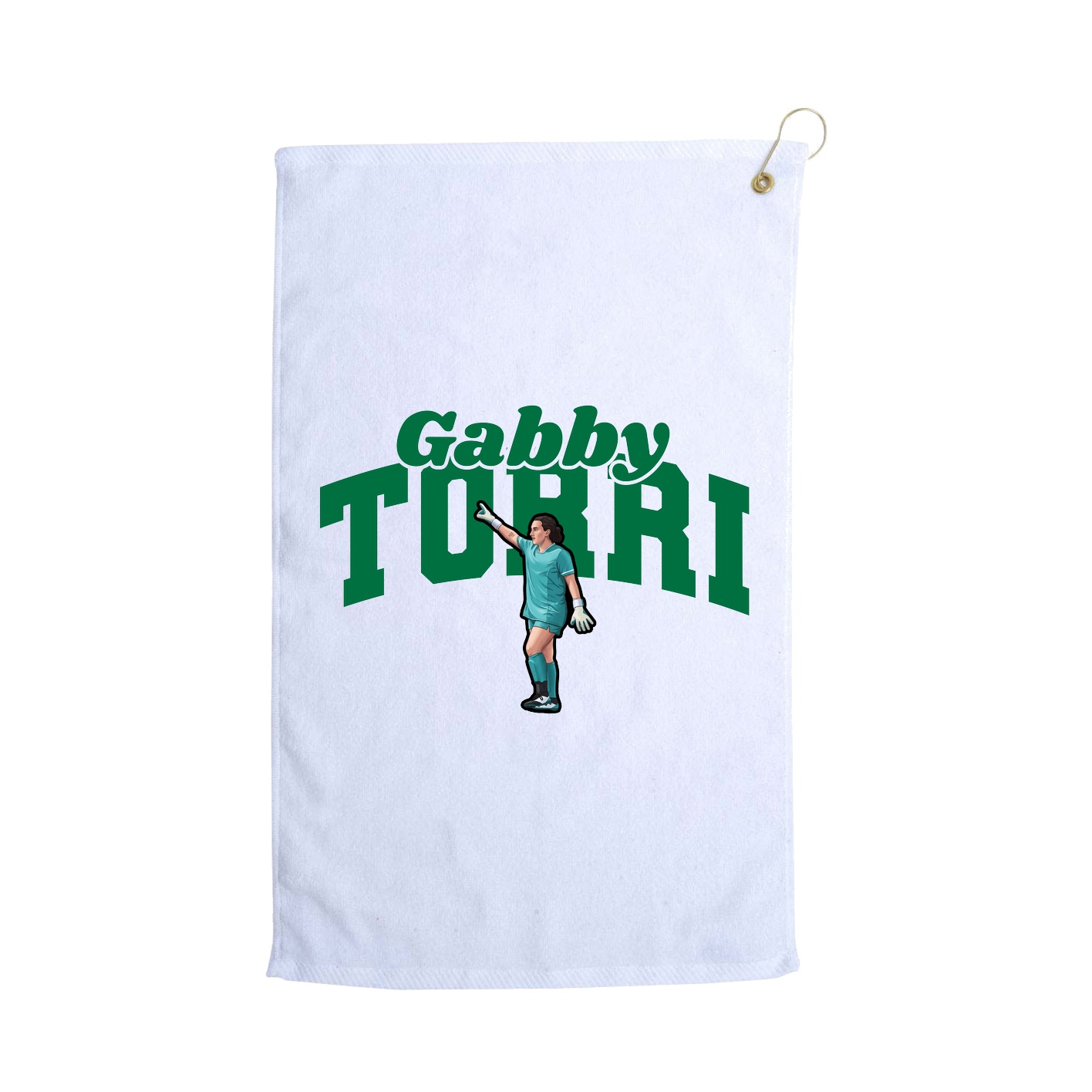 Golf Towel — Signature Arch in White