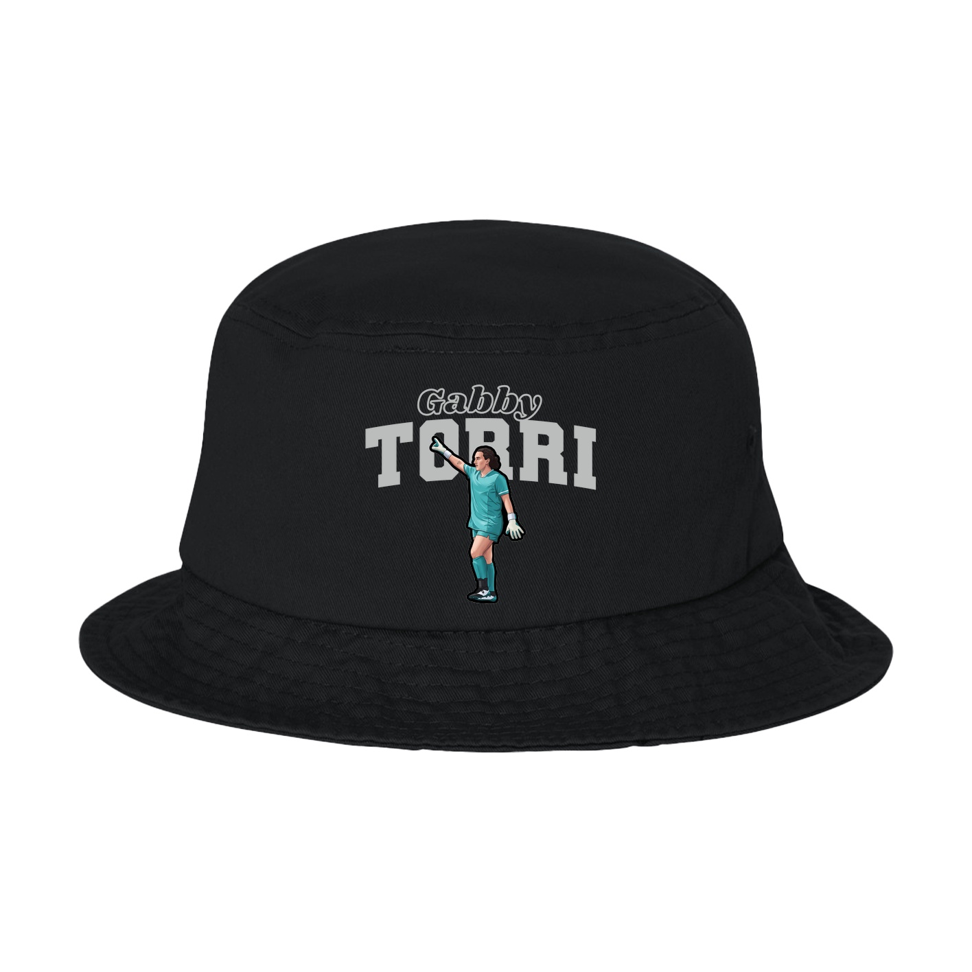 Bucket Cap — Name Arch in Black