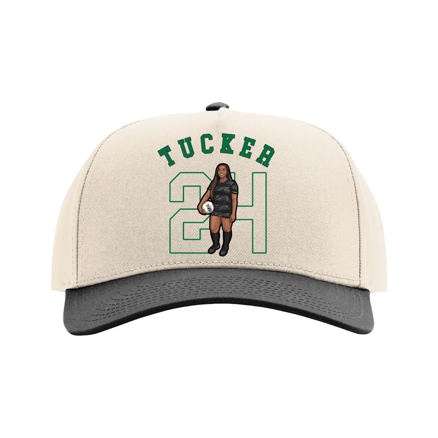 Full Fabric Five-Panel Champ Cap