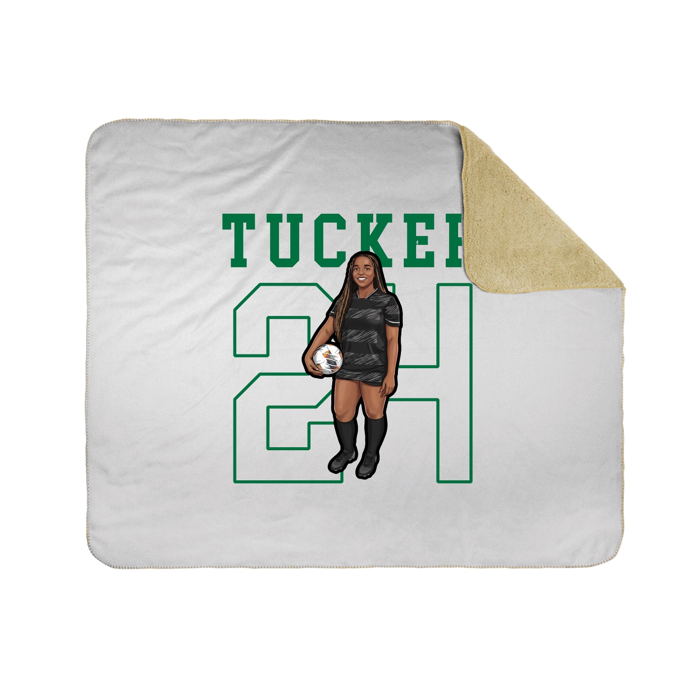 Throw Blanket — Shirsey in White