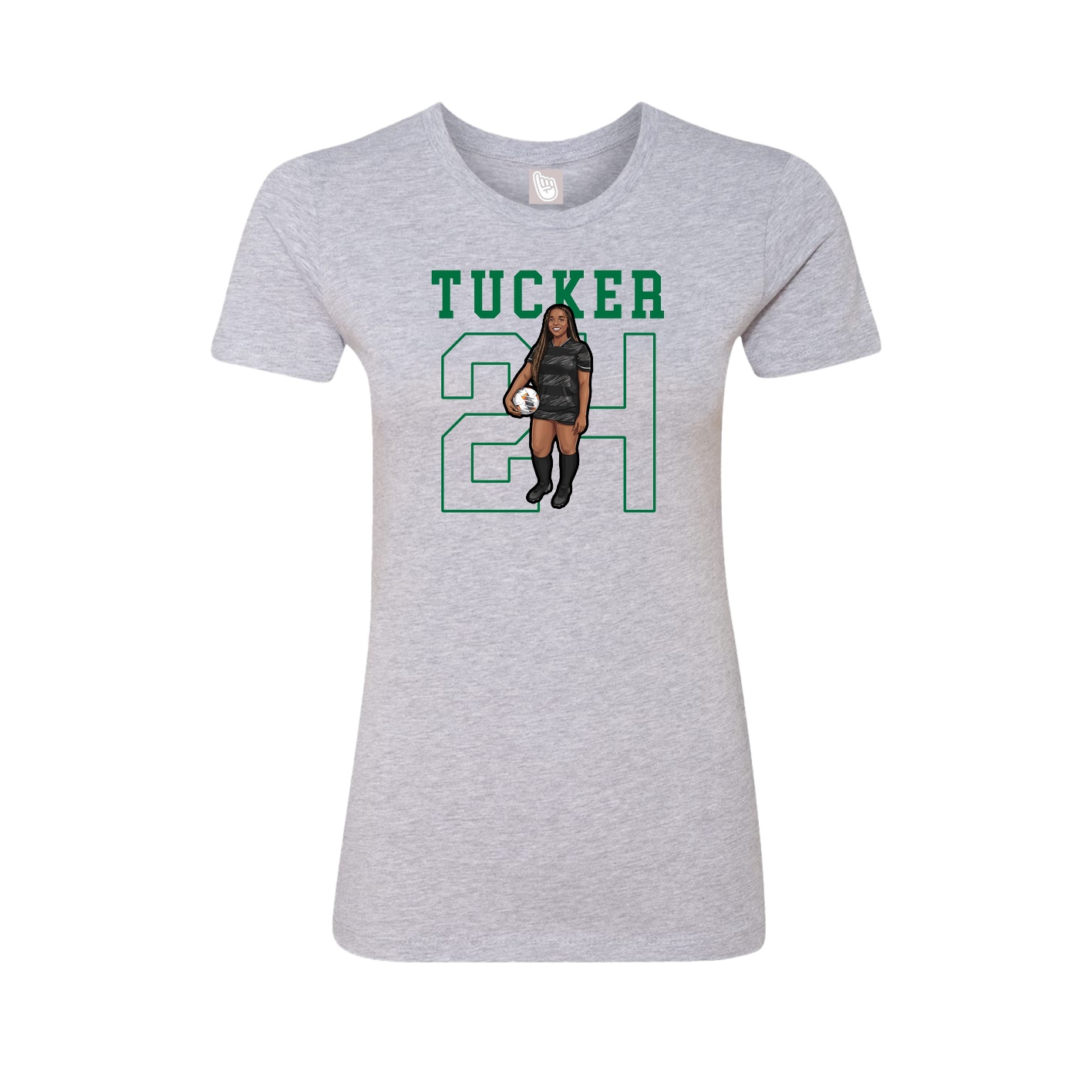 Fitted Women's Tee — Shirsey in Grey