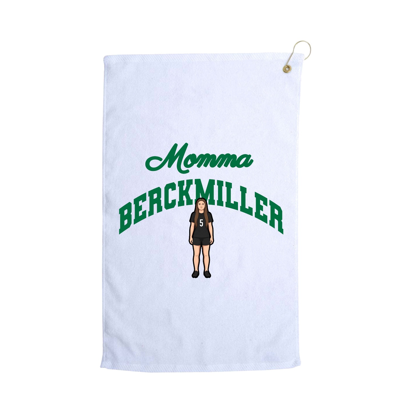 Golf Towel — Mothers Day Arch in White
