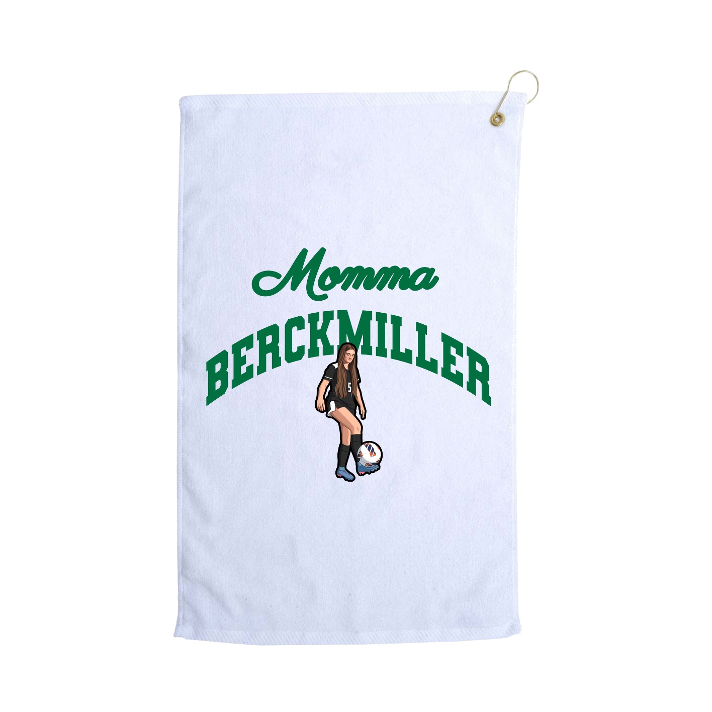 Golf Towel — Mothers Day Arch in White