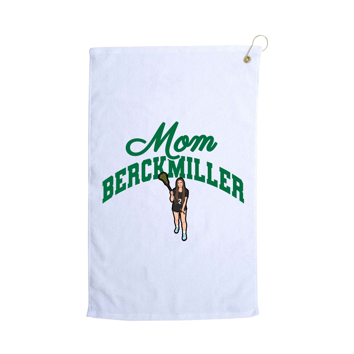 Golf Towel — Mothers Day Arch in White