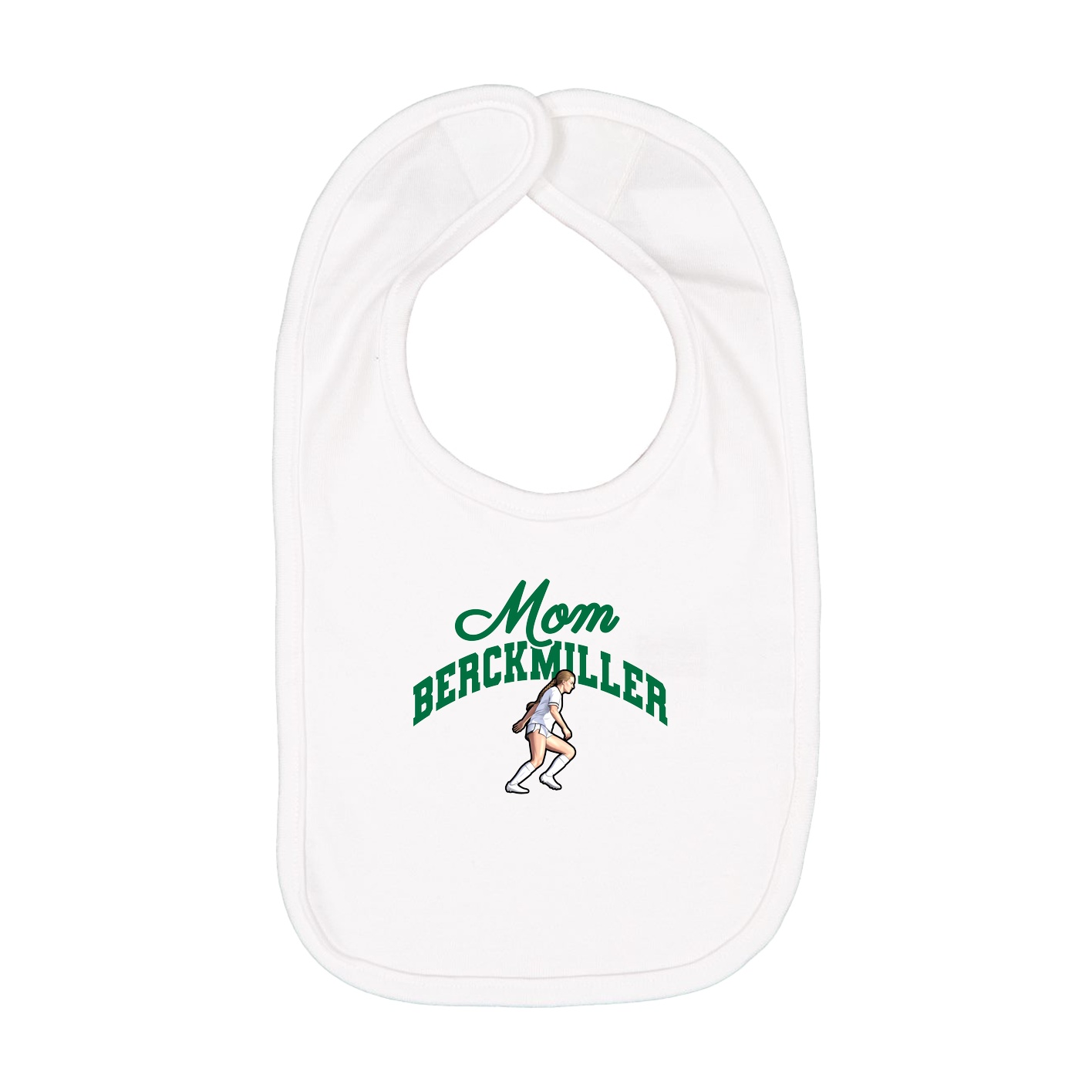 Infant Bib — Mothers Day Arch in White