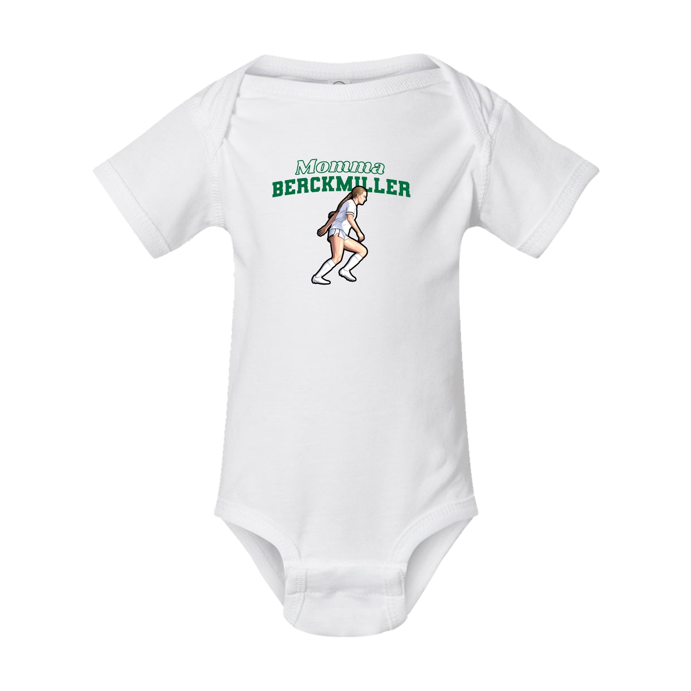 Baby Onesie — Mothers Day Block in White