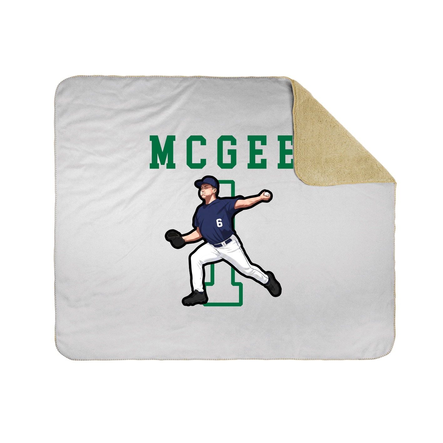 Throw Blanket — Shirsey in White