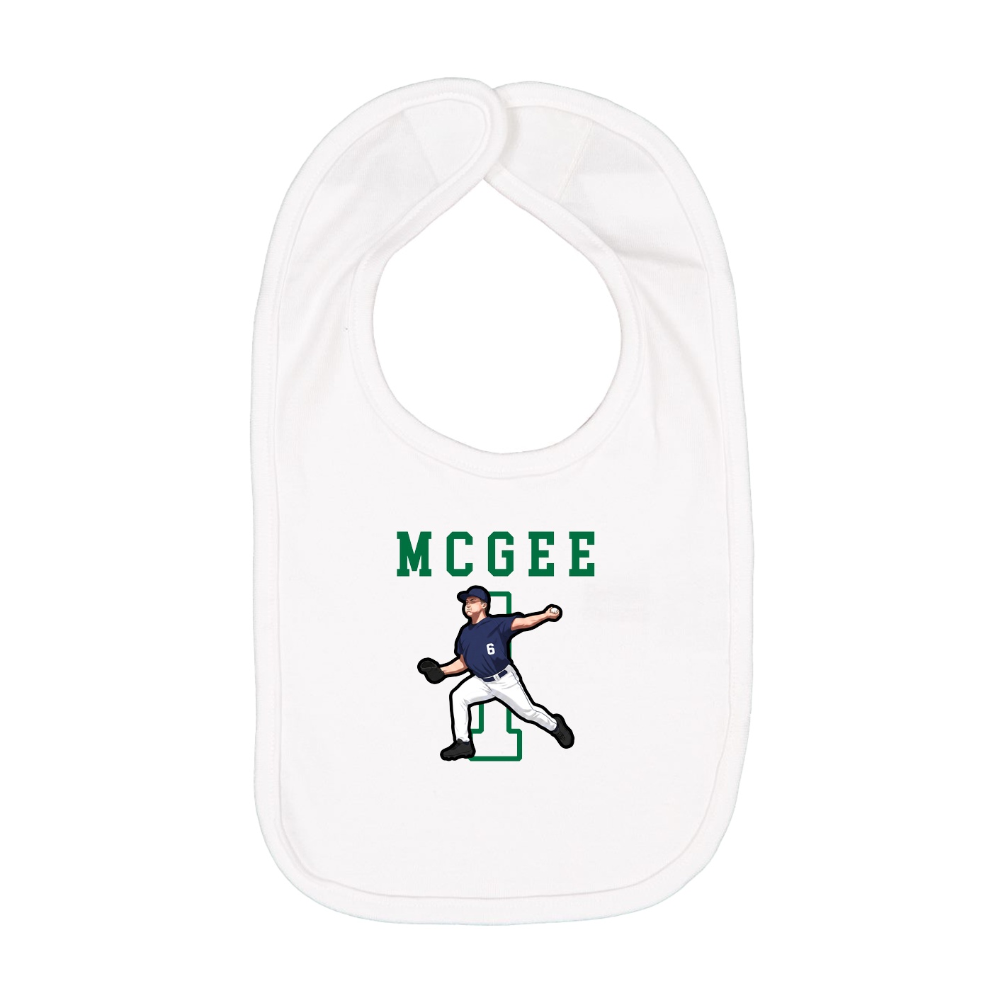 Infant Bib — Shirsey in White