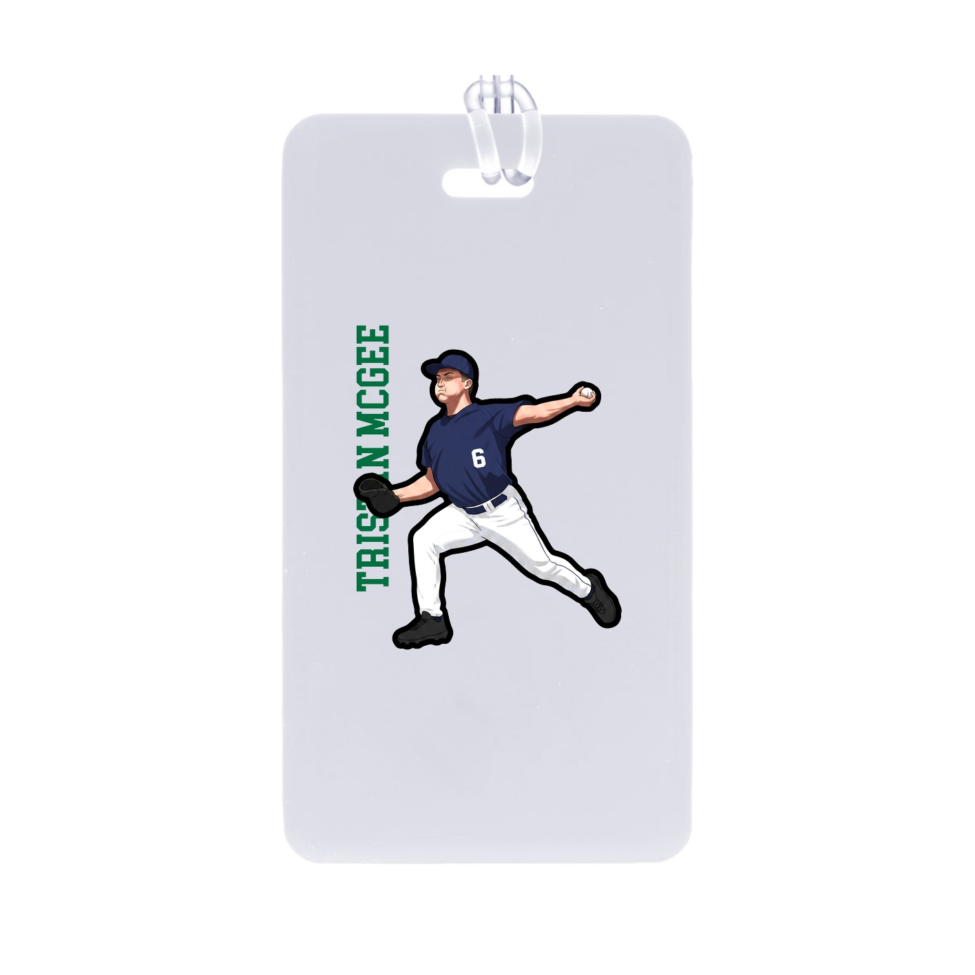 Bag Tag — Name Vertical in Classic