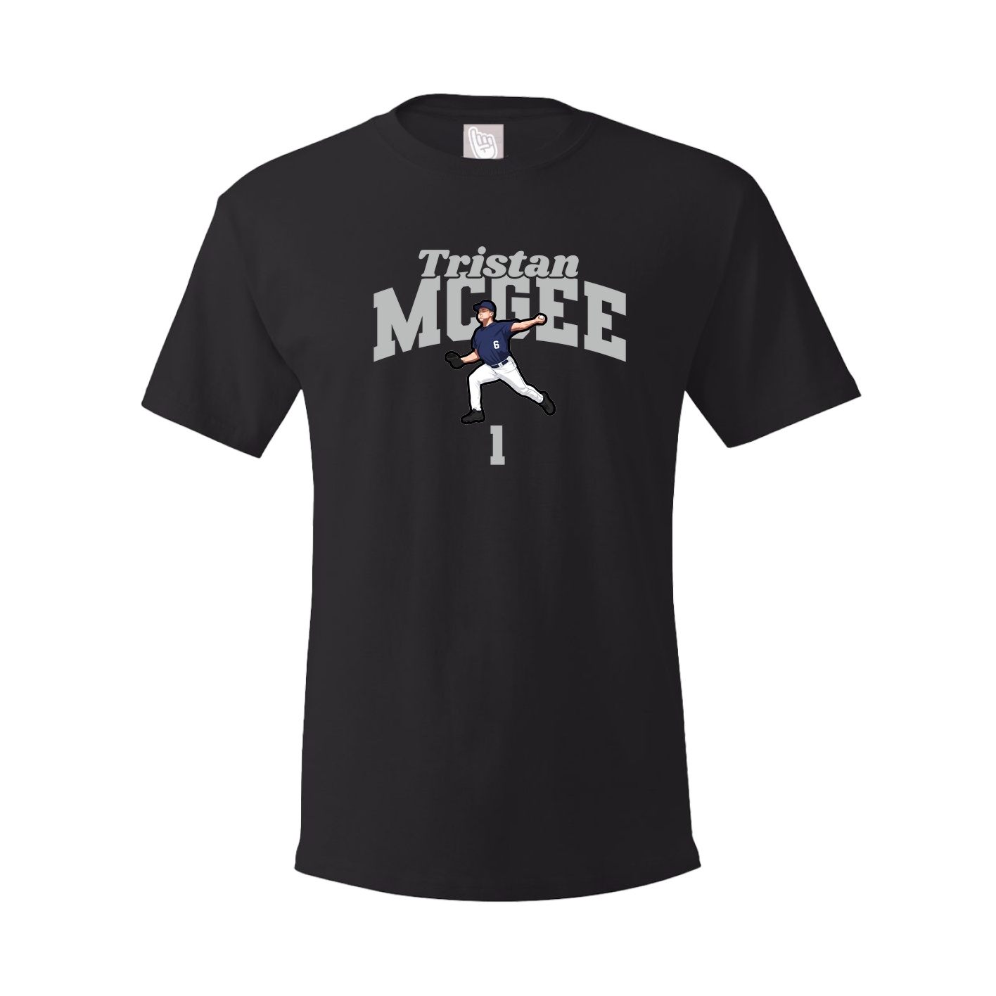 Youth Tee — Signature Arch in Black