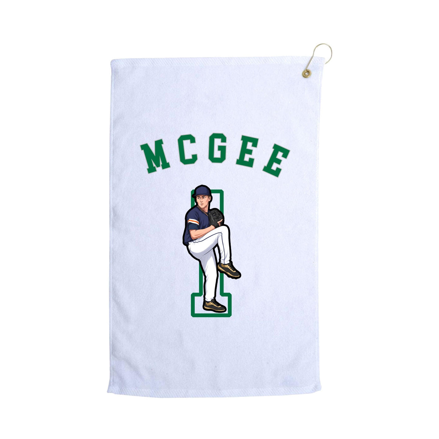 Golf Towel — Shirsey Arch in White