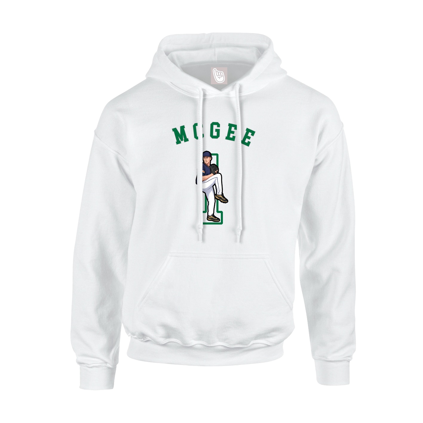 Hoodie — Shirsey Arch in White