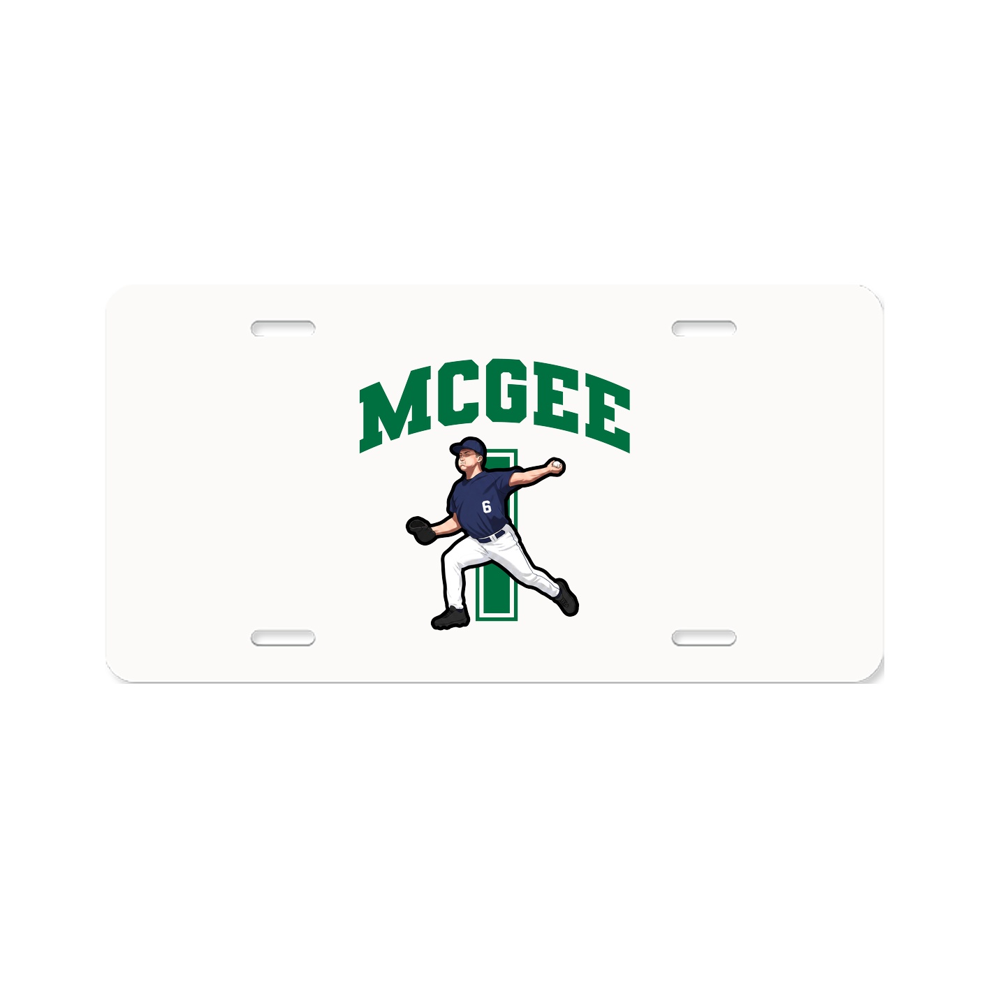 License Plate — Number in Classic