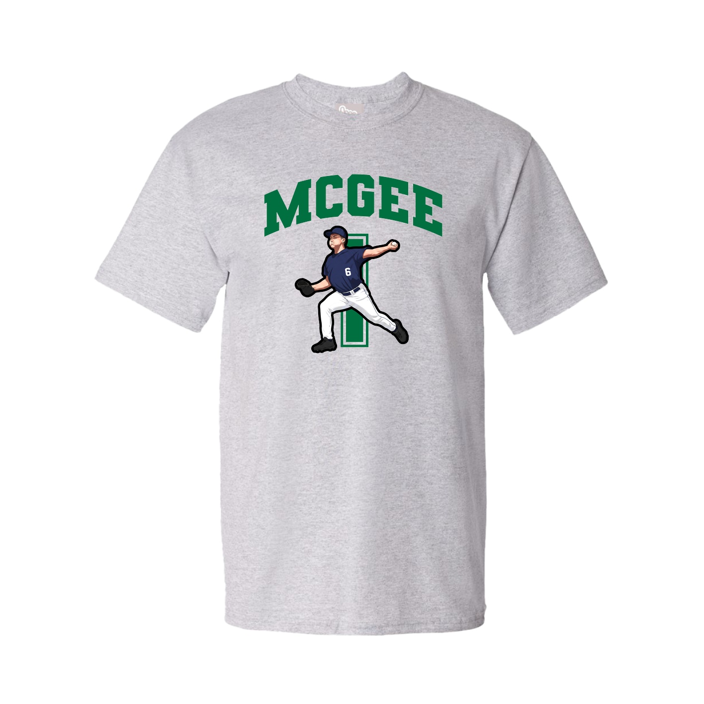 Youth Tee — Number in Grey