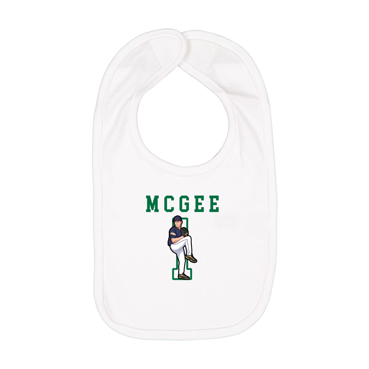 Infant Bib — Shirsey in White
