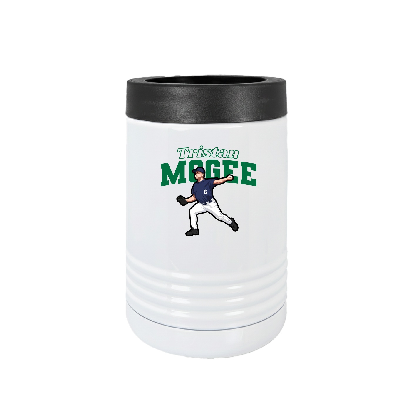 Beverage Holder — Name Arch in White