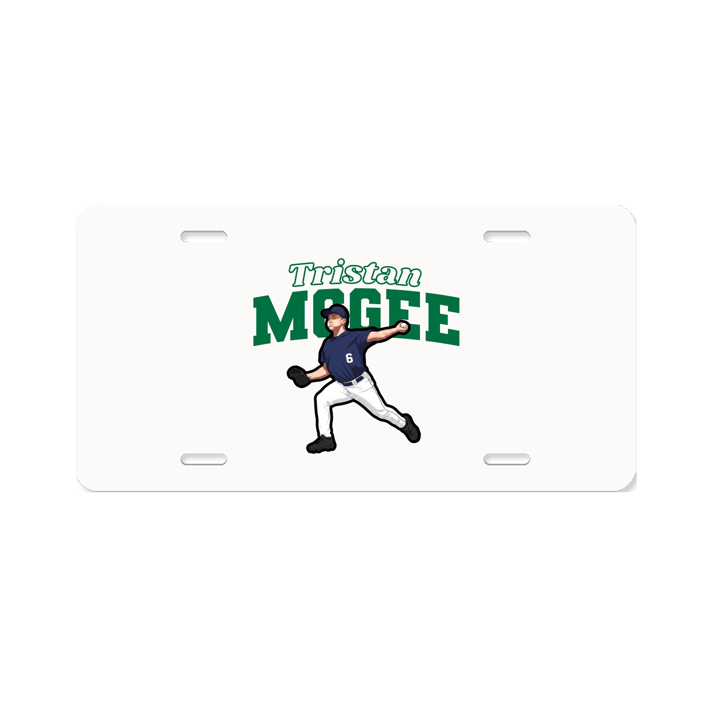 License Plate — Name Arch in Classic