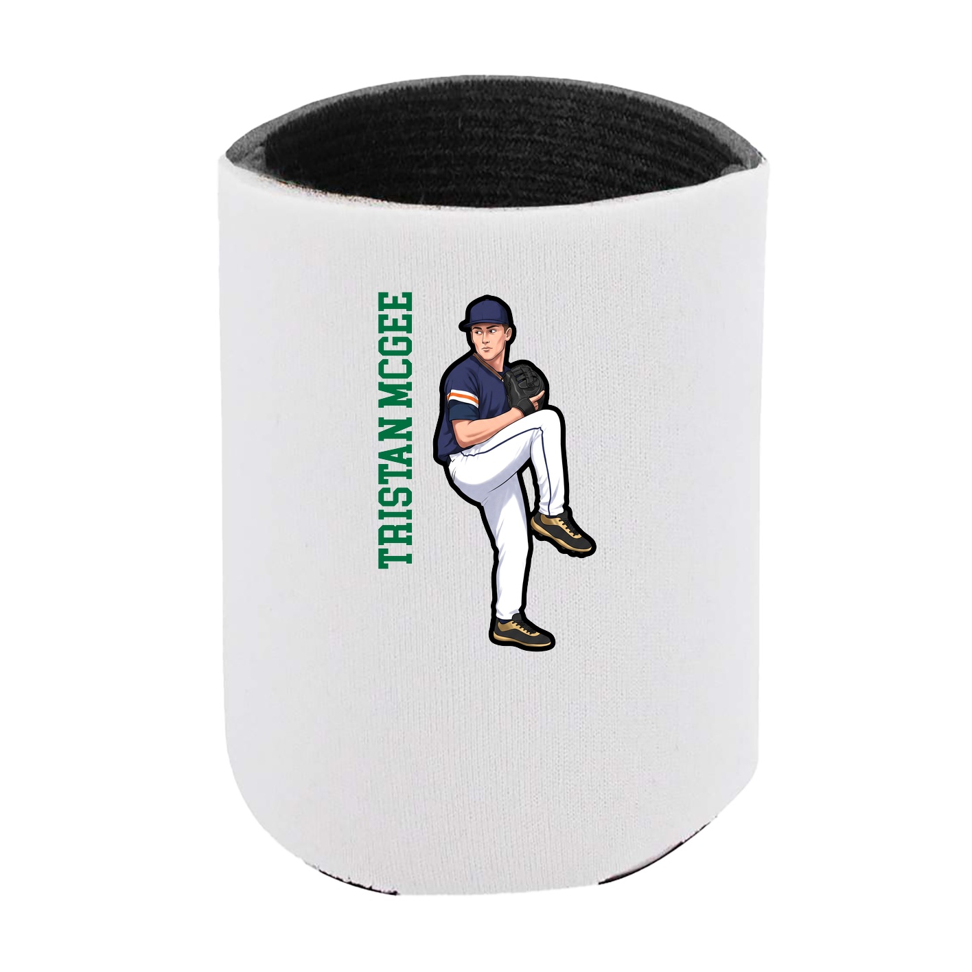 Can Holder — Name Vertical in White
