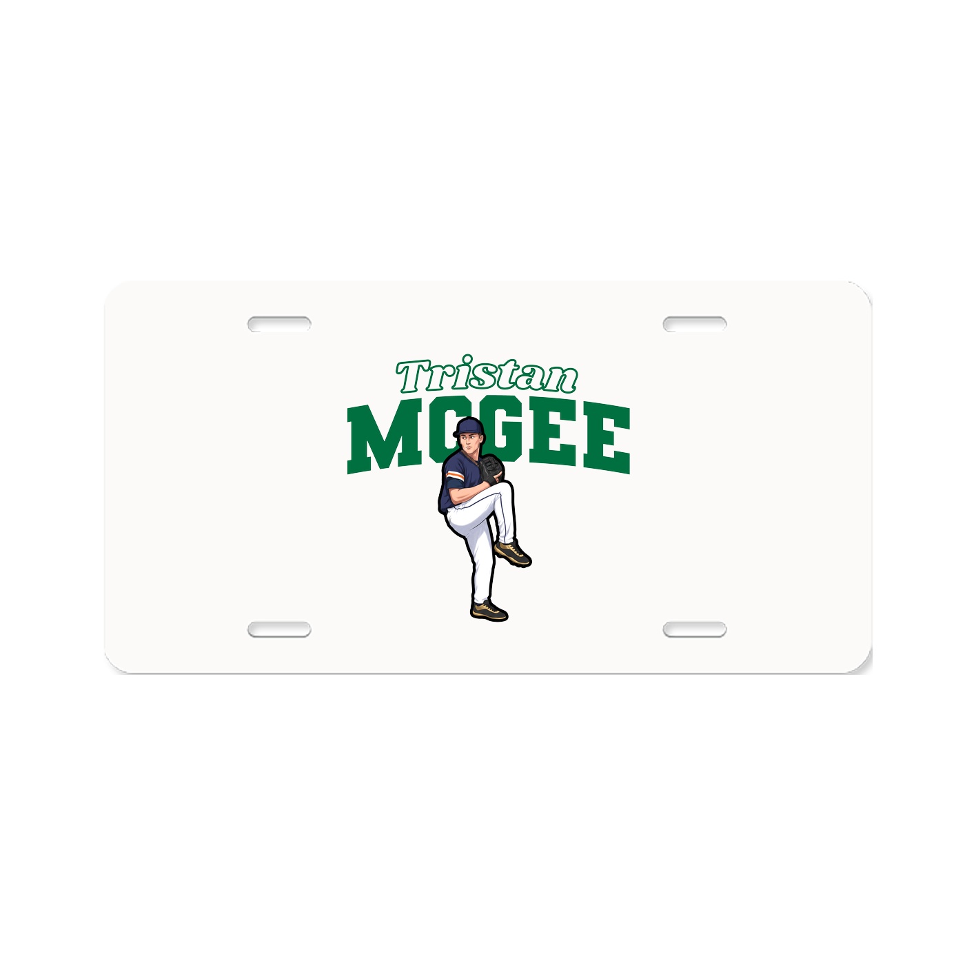 License Plate — Name Arch in Classic