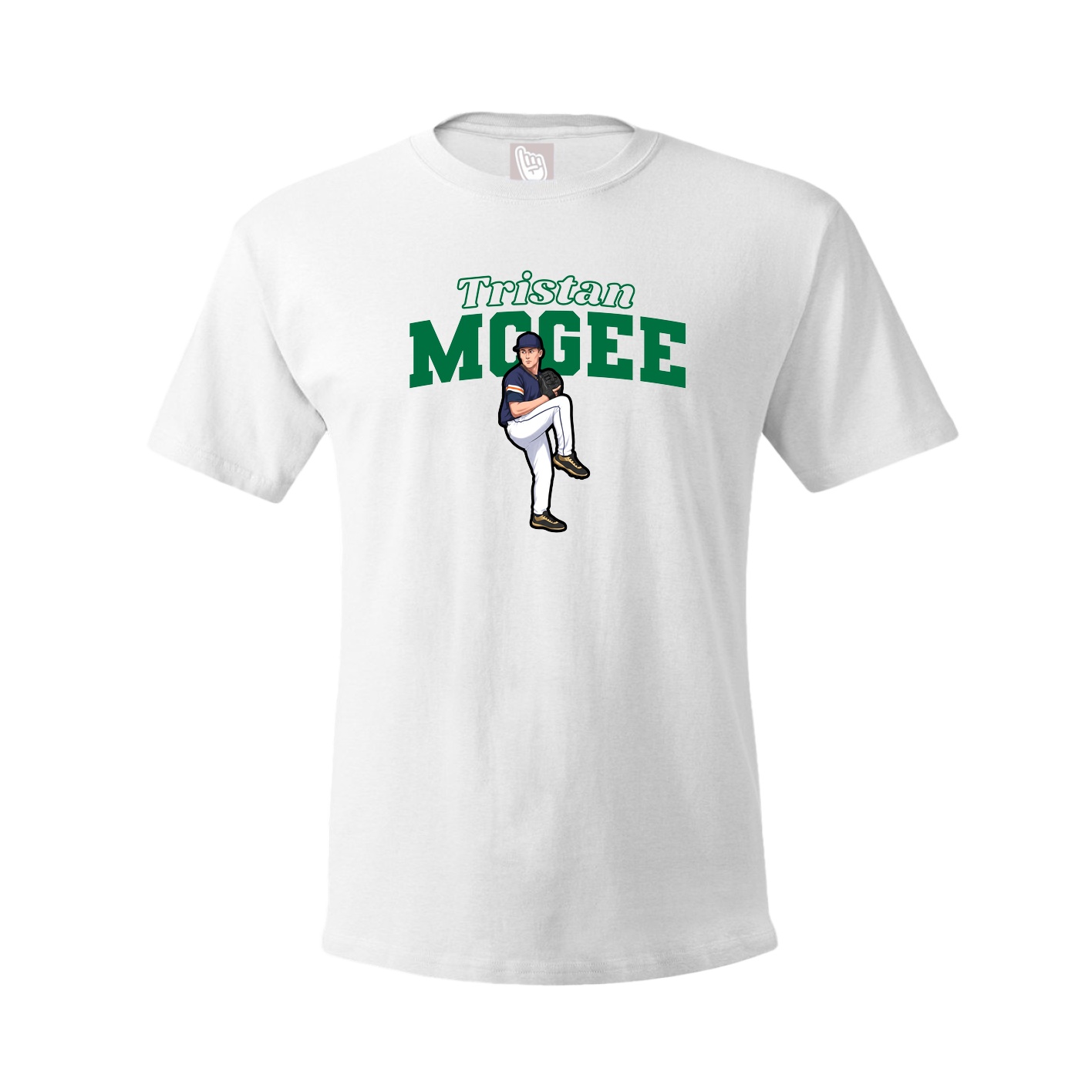 Tee — Name Arch in White