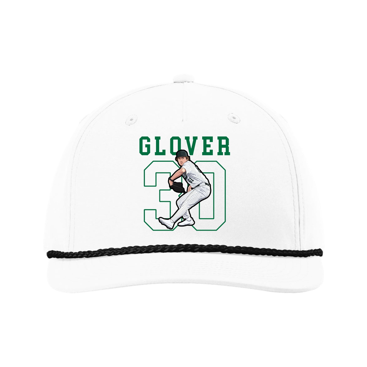 Five-Panel Classic Rope Cap — Shirsey in White