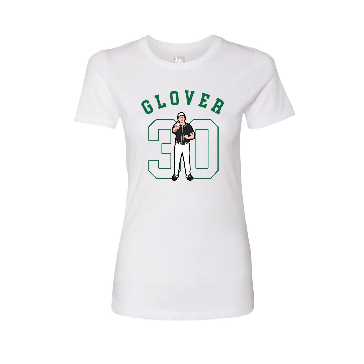 Fitted Women's Tee — Shirsey Arch in White