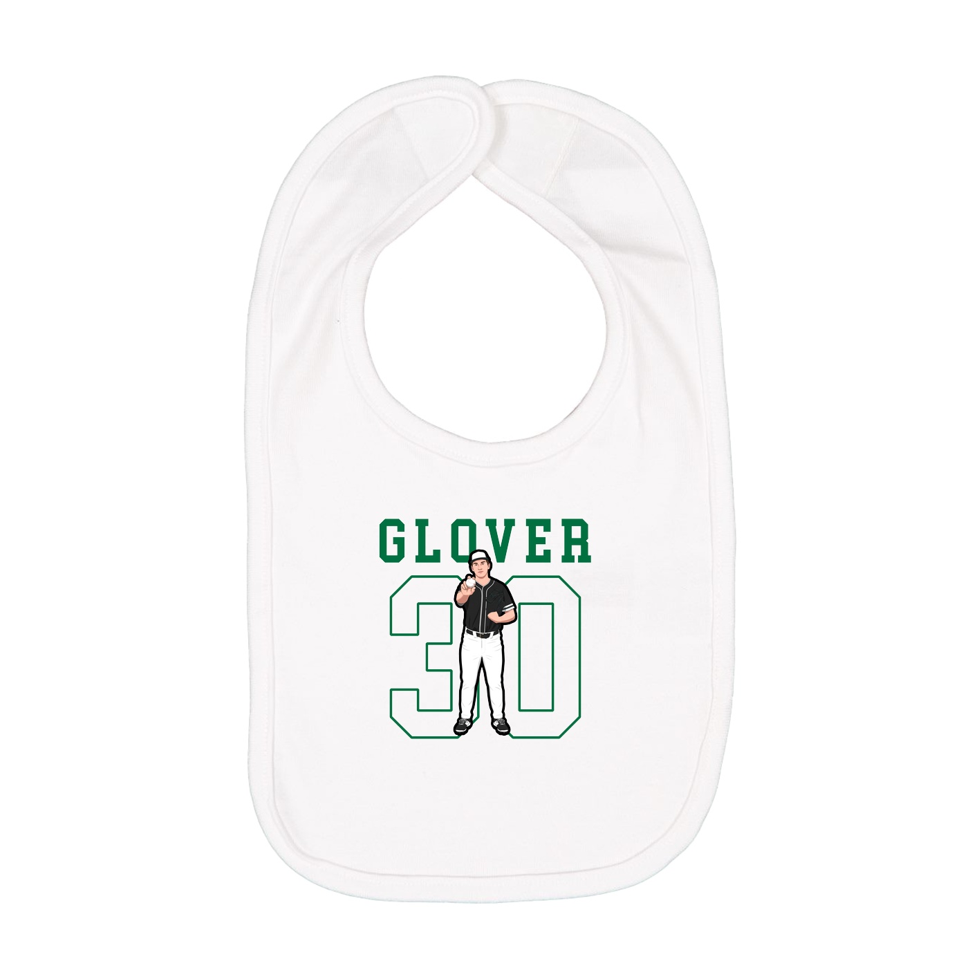 Infant Bib — Shirsey in White