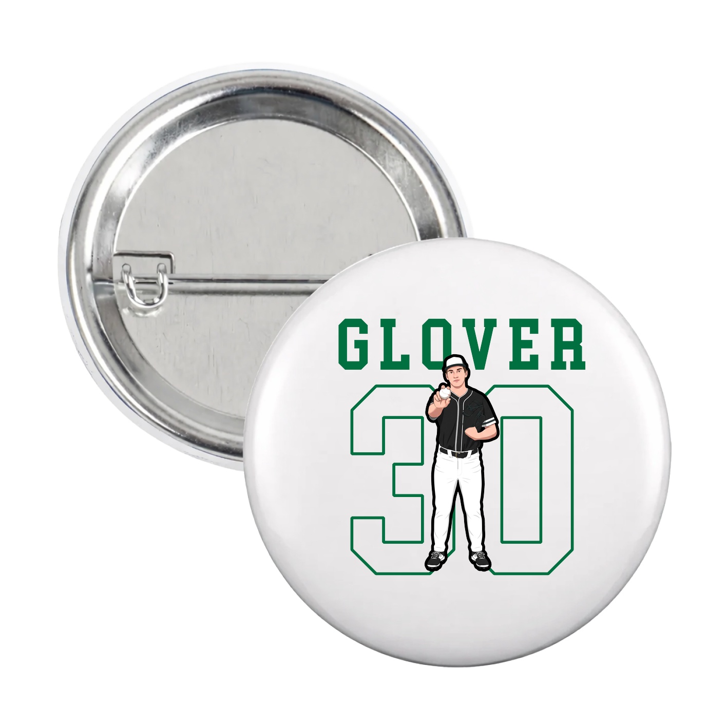 Game Day Button — Shirsey in White
