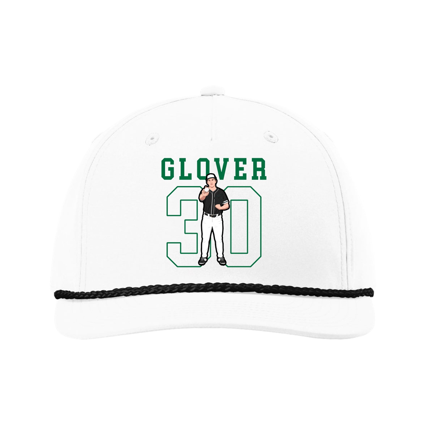 Five-Panel Classic Rope Cap — Shirsey in White