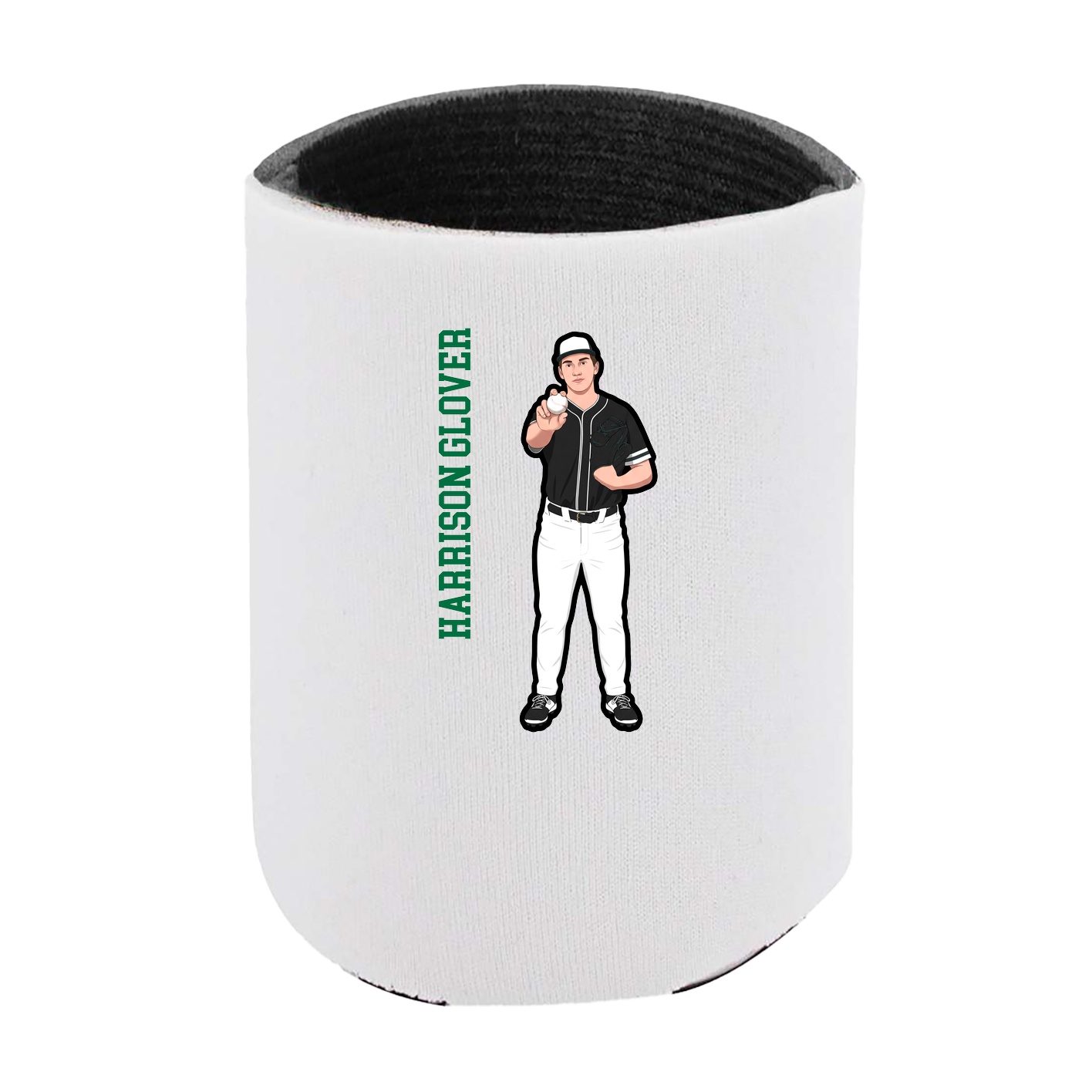 Can Holder — Name Vertical in White