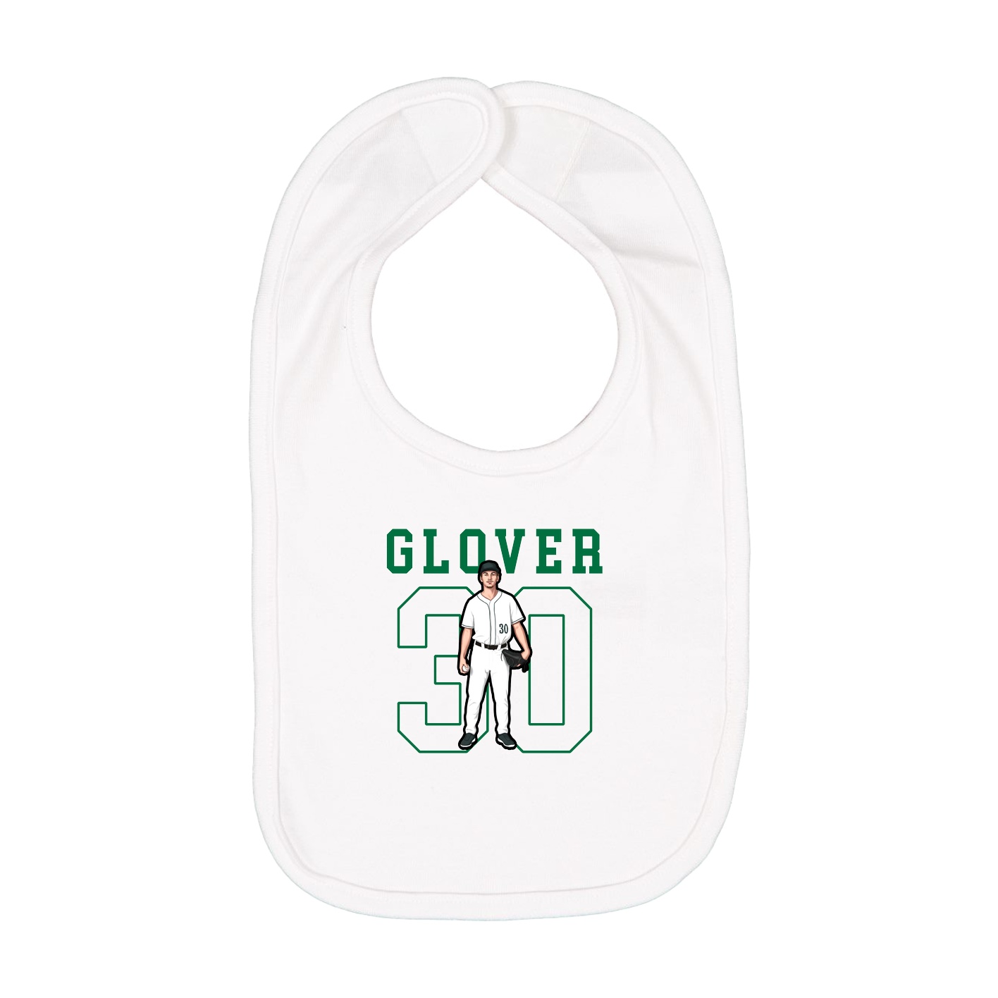 Infant Bib — Shirsey in White