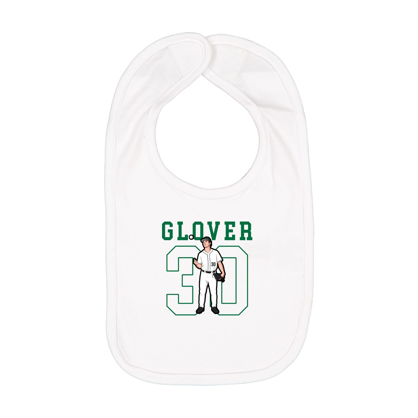 Infant Bib — Shirsey in White