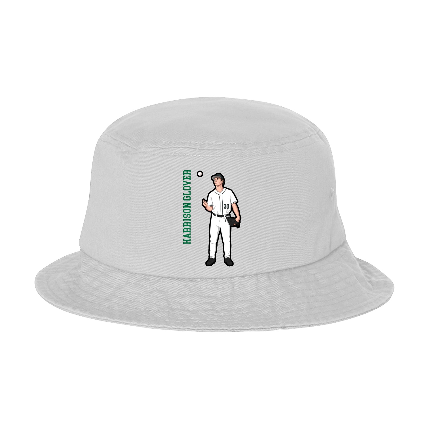 Bucket Cap — Name Vertical in White