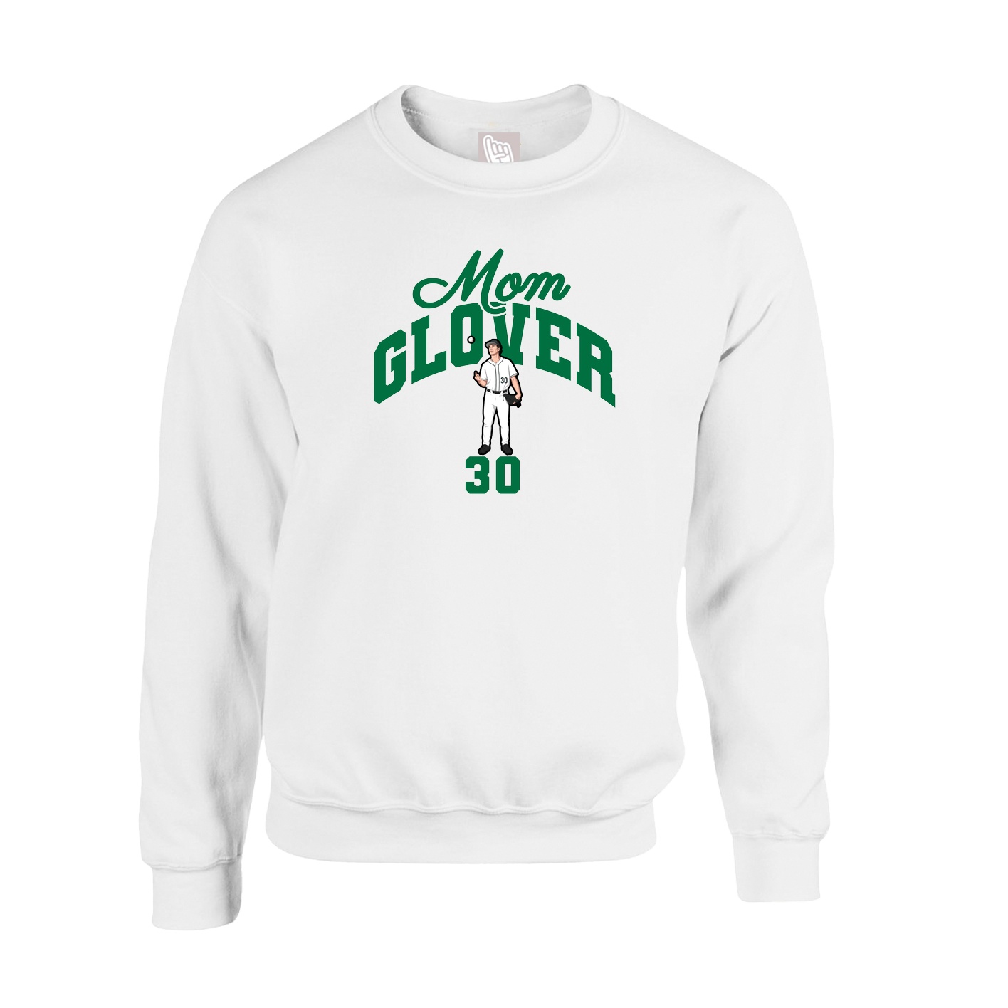 Fleece Crew — Mothers Day Arch in White