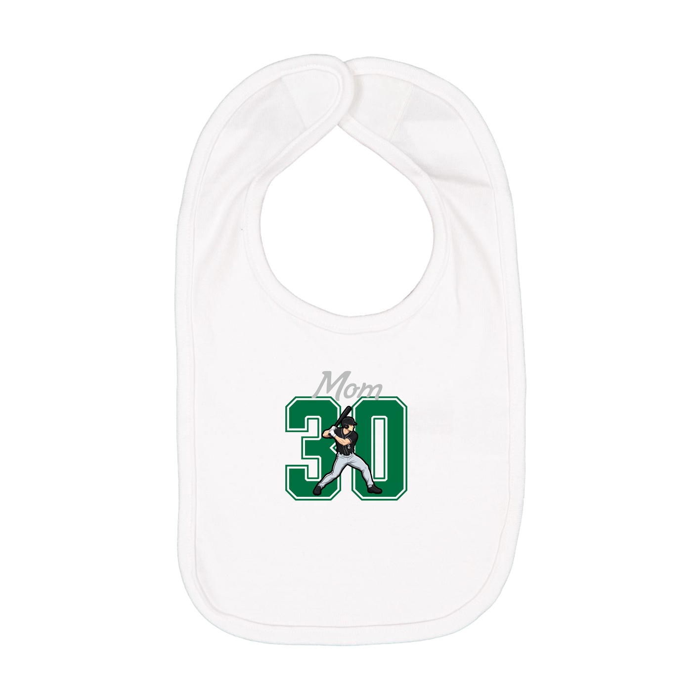 Infant Bib — Mothers Day Shirsey in White