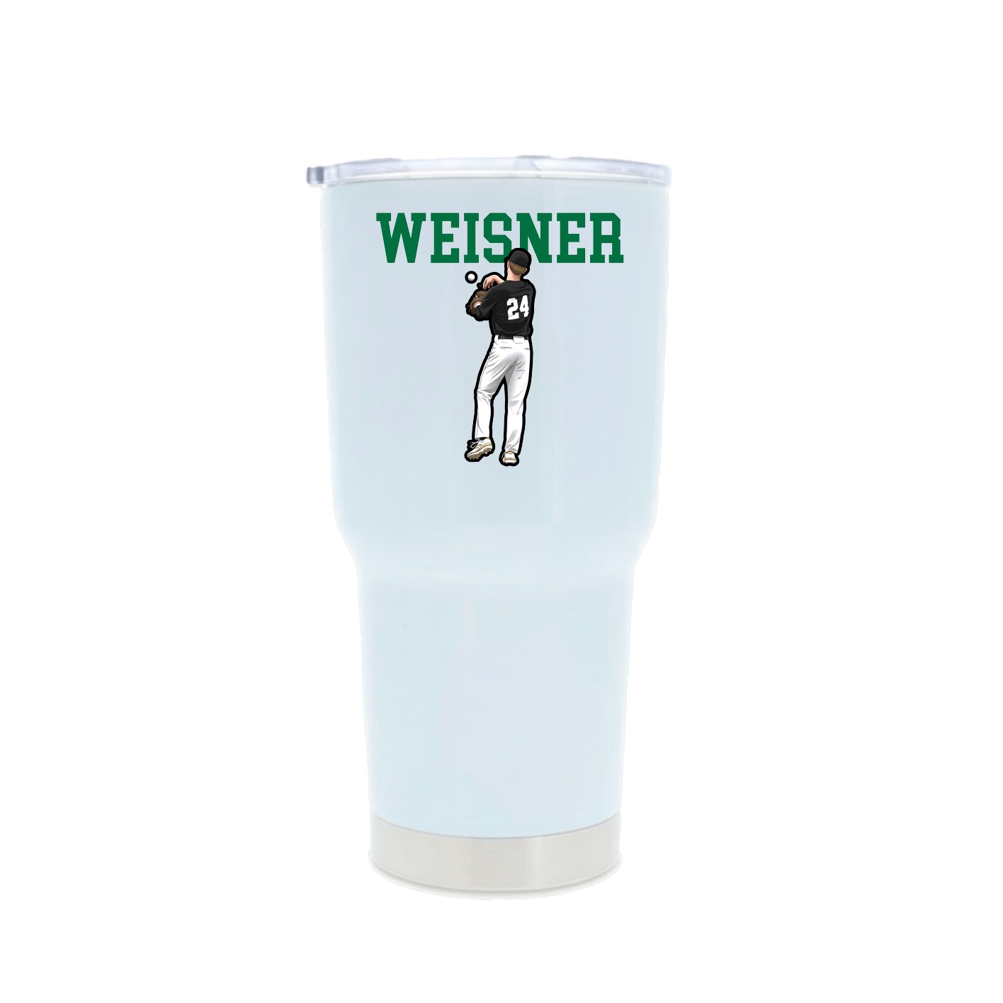 30oz Stainless Steel Tumbler — Shirsey in White