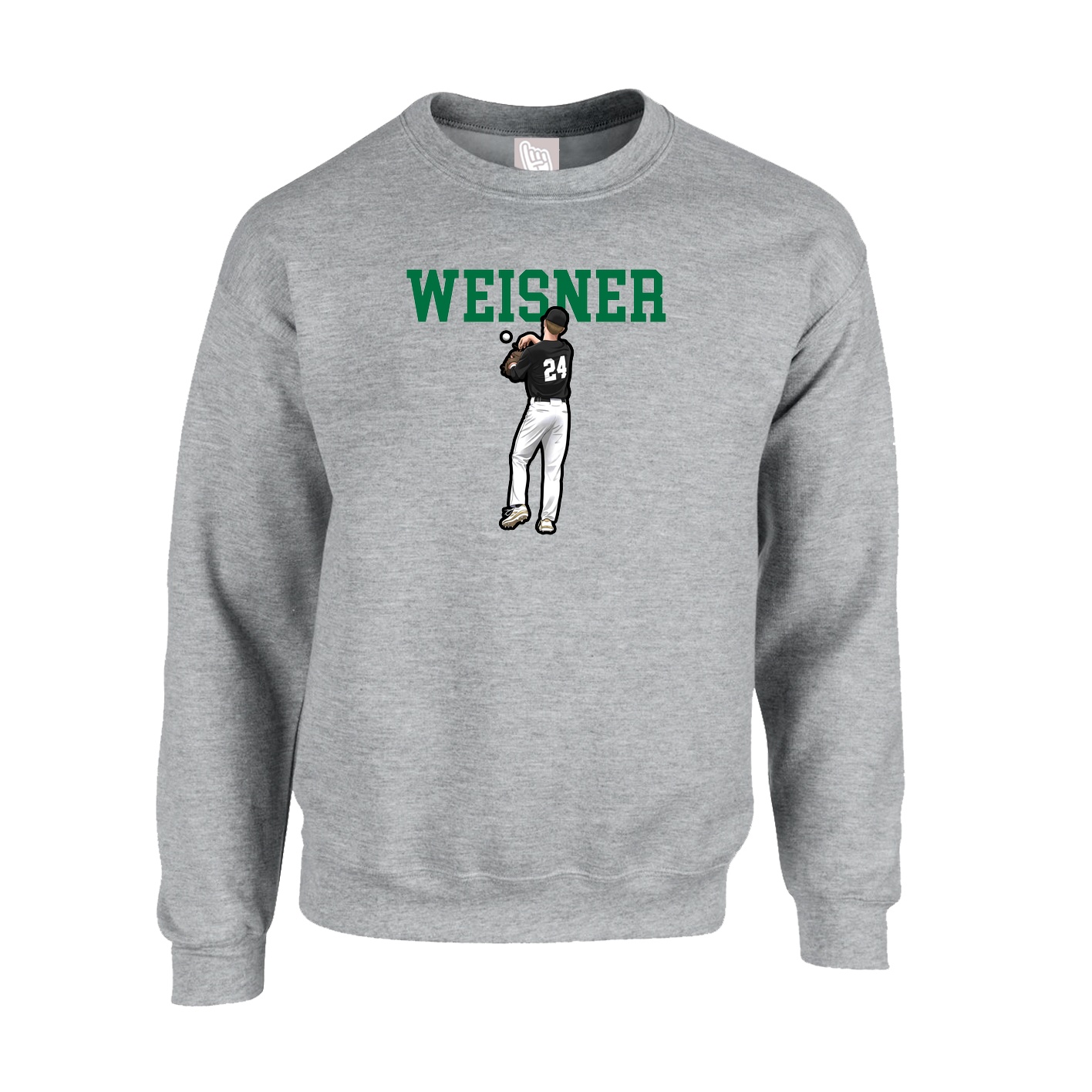 Fleece Crew — Shirsey in Grey