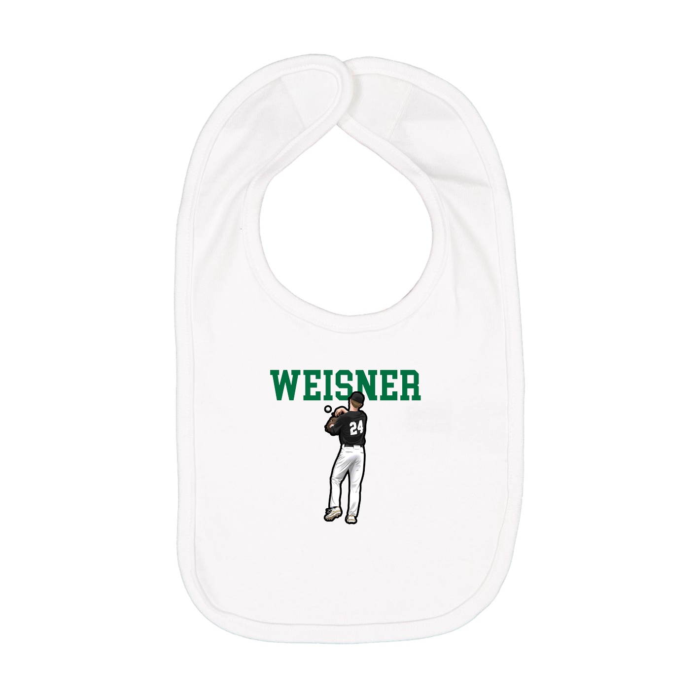 Infant Bib — Shirsey in White