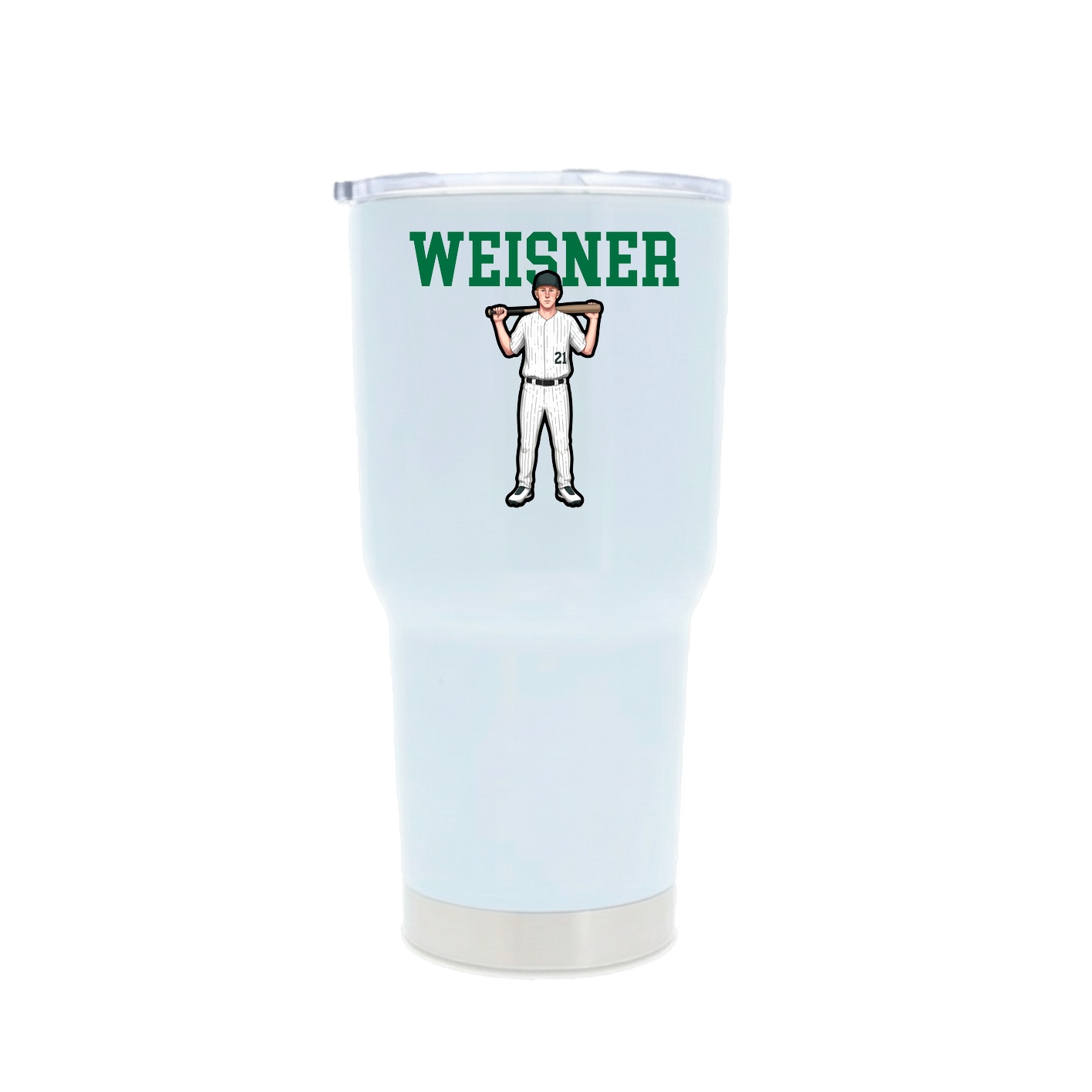 30oz Stainless Steel Tumbler — Shirsey in White