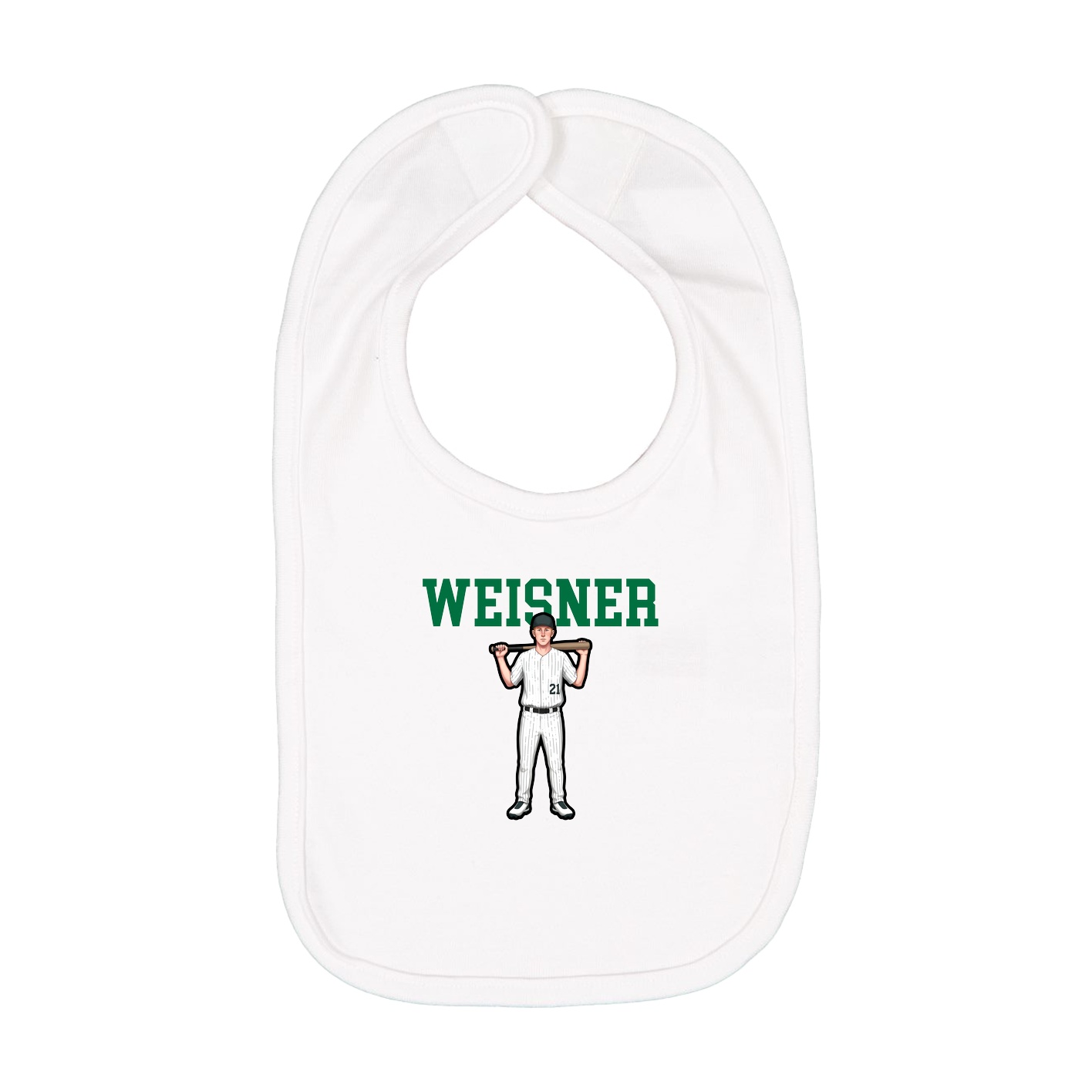 Infant Bib — Shirsey in White