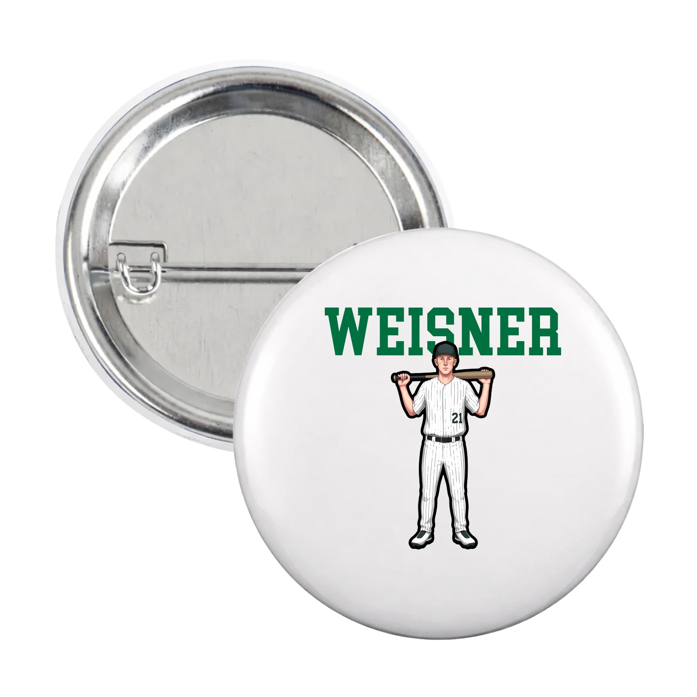 Game Day Button — Shirsey in White