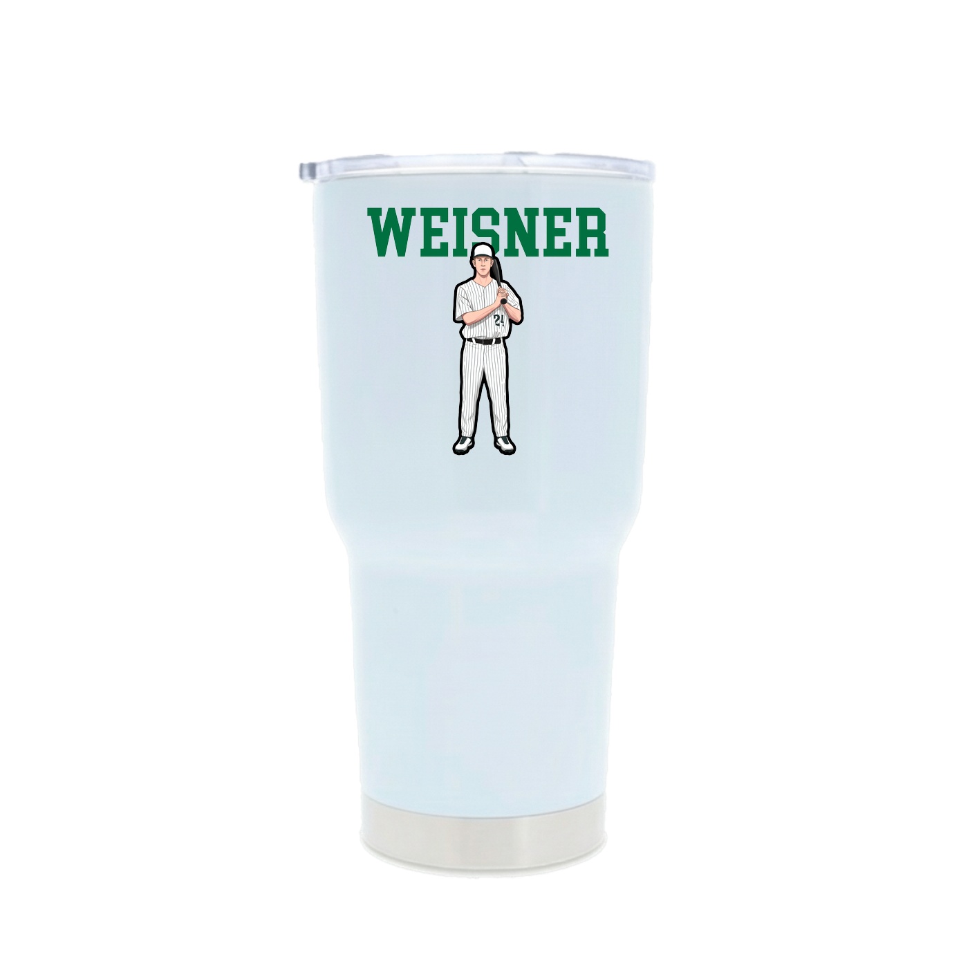 30oz Stainless Steel Tumbler — Shirsey in White