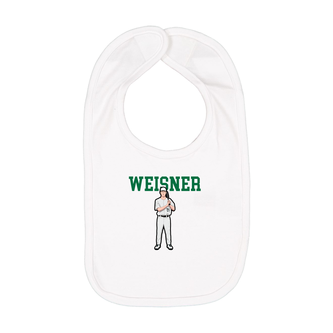 Infant Bib — Shirsey in White