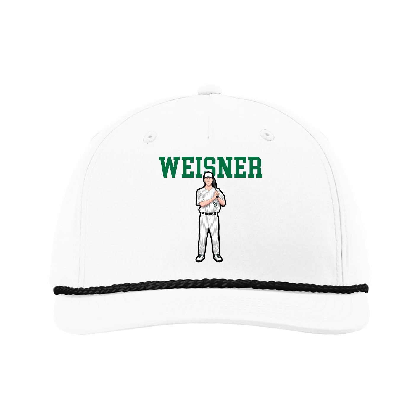 Five-Panel Classic Rope Cap — Shirsey in White