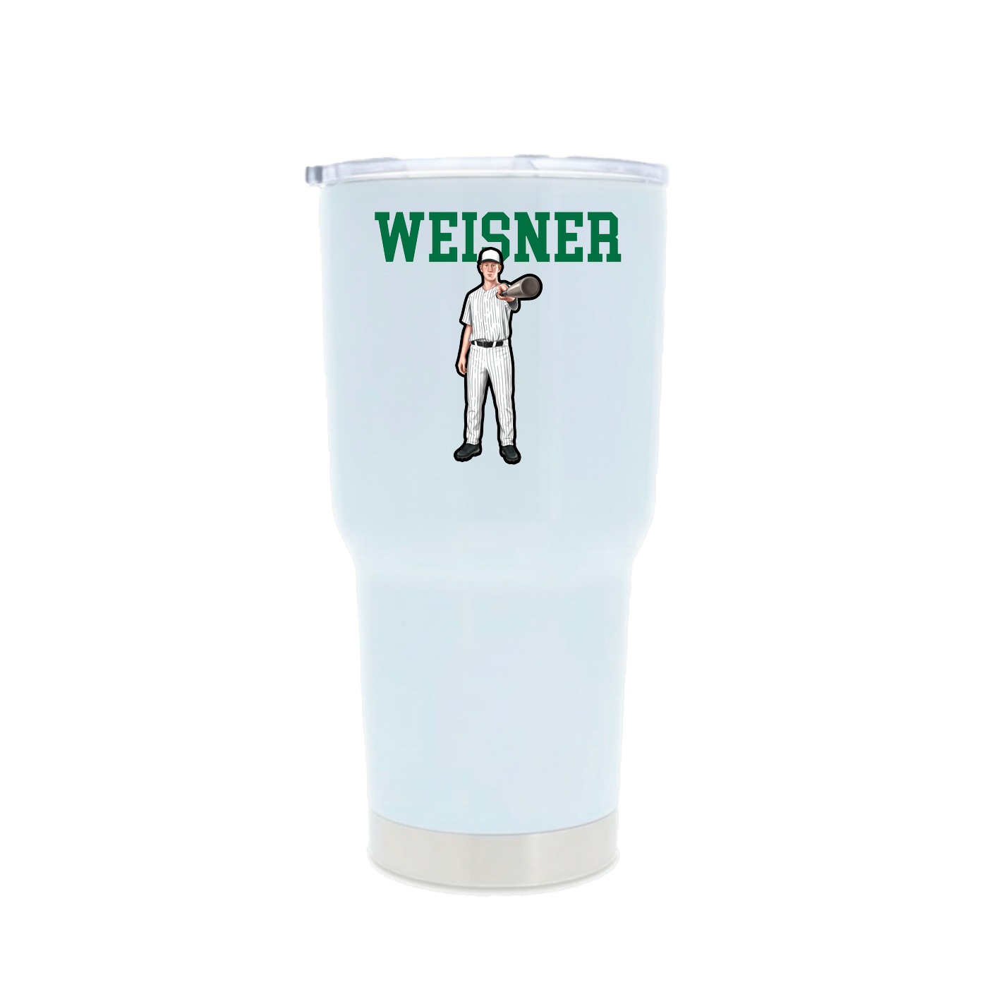 30oz Stainless Steel Tumbler — Shirsey in White