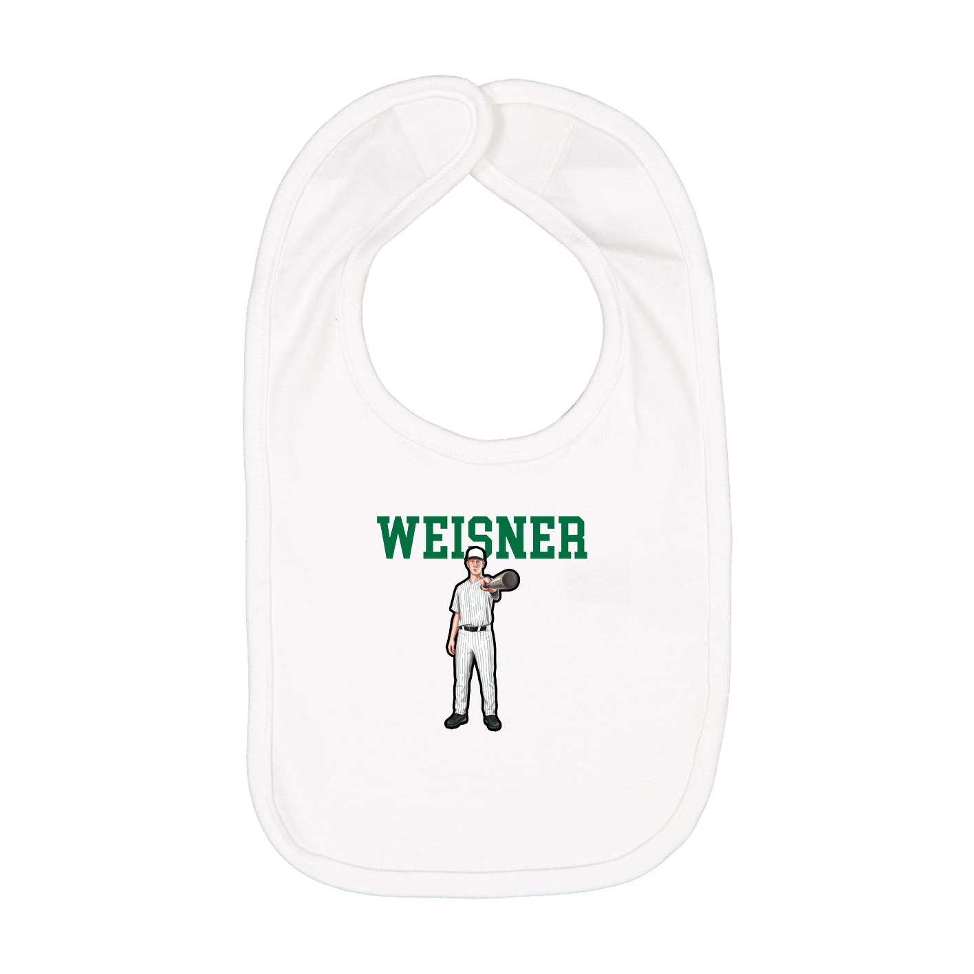 Infant Bib — Shirsey in White