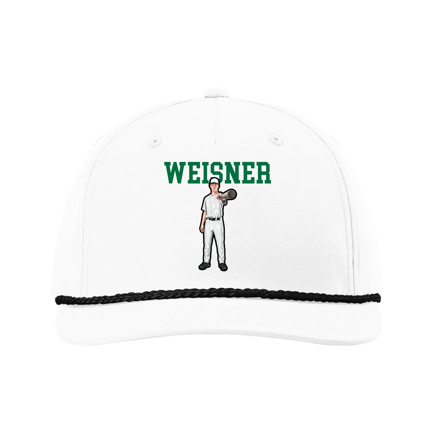 Five-Panel Classic Rope Cap — Shirsey in White