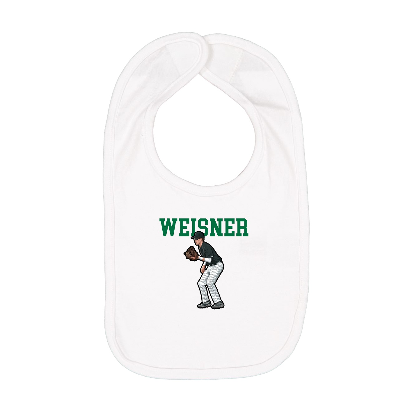 Infant Bib — Shirsey in White