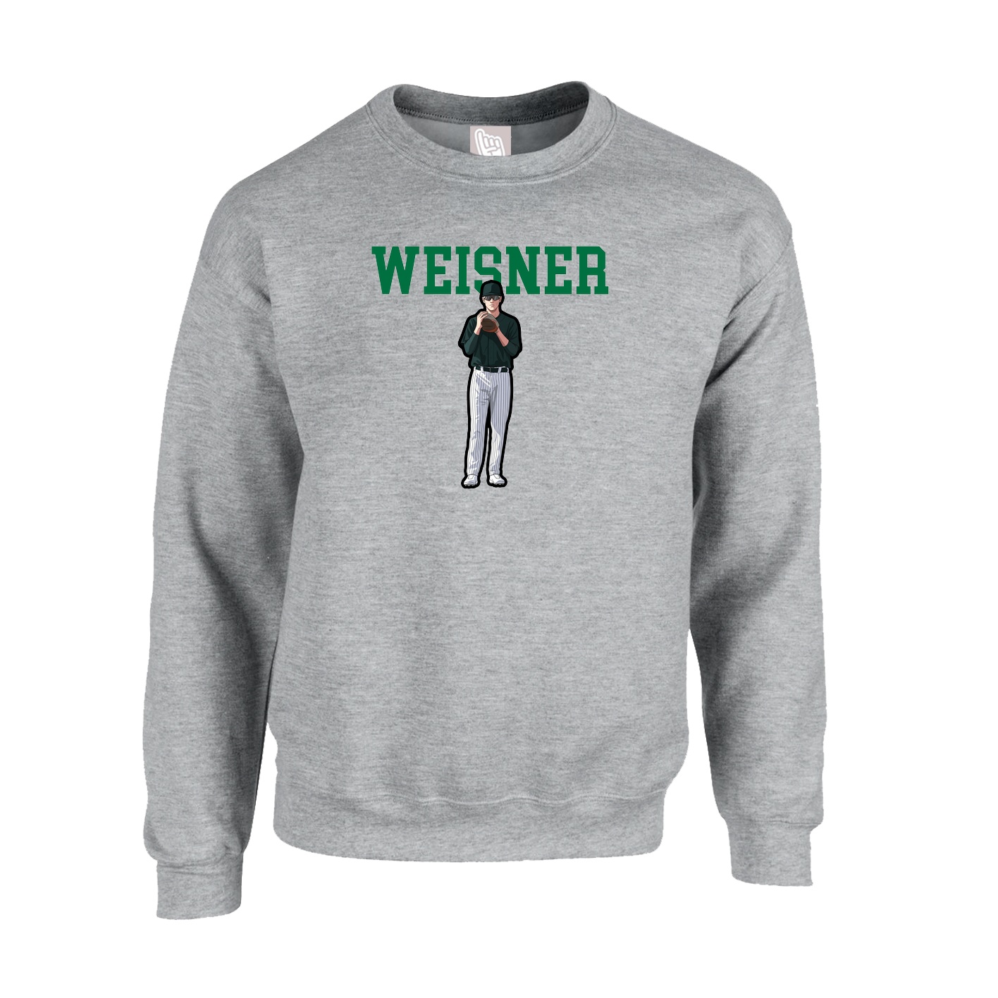 Fleece Crew — Shirsey in Grey