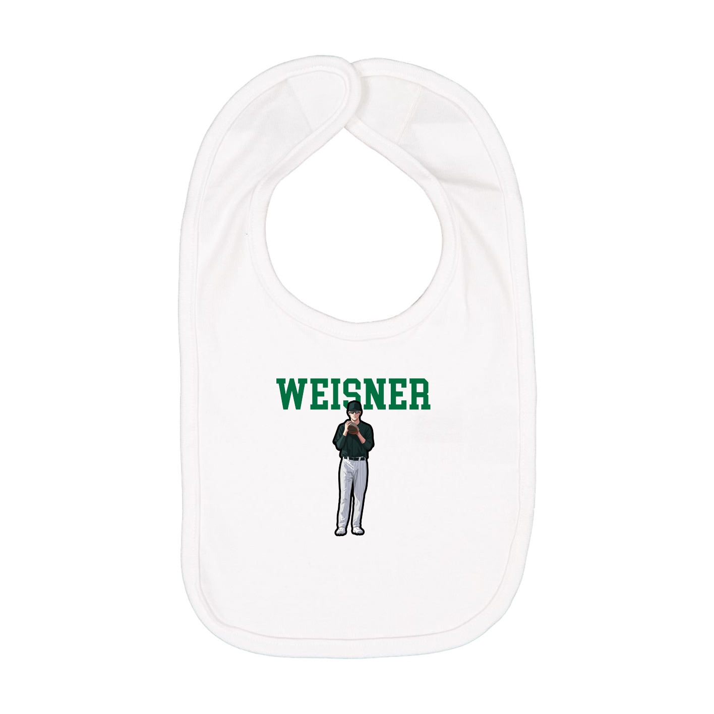 Infant Bib — Shirsey in White